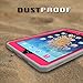 Fintie Apple iPad Air 2 Case( Ipad 6)- CaseBot Tuatara Series Rugged Unibody Dual Layer Hybrid Full Protective Cover with Built-in Screen Protector and Impact Resistant Bumper for iPad Air 2 (2014 Model), Magenta
