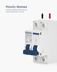 CHTAIXI DC Miniature Circuit Breaker, 2 Pole 500V