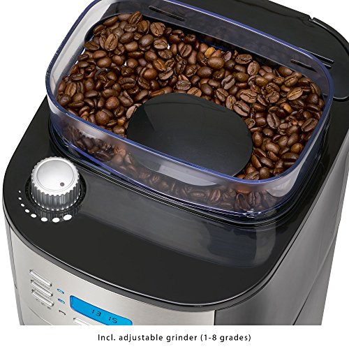 ProfiCook-PC-KA-1137-Kaffeemaschine-inkl-einstellbarem-Mahlwerk-Edelstahl-Thermokanne-programmierbare-24-Stunden-LCD-Digital-Zeitschaltuhr