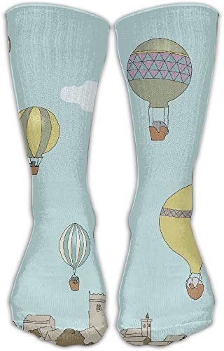 Unisex Casual Crew Athletic Sock Hot Air Balloon Sports Socks Fashion Novelty Socks,Sports Performance Work Crew Socks