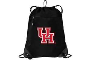 Broad Bay University of Houston Drawstring Bag UH Cinch Pack Backpack UNIQUE MESH & MICROFIBER