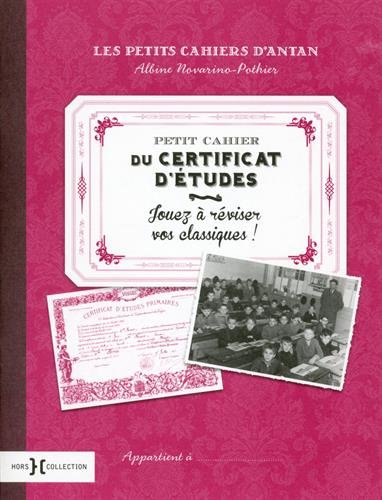 Petit cahier du certificat d'études