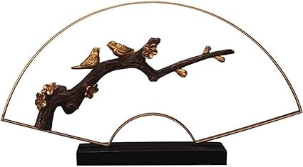 Amazon 置物 オブジェ 置き物 インテリア グッズ 扇形 アイアン 樹脂 玄関 旅館 ホテル 卓上 幸運 風水 装飾 部屋飾り デザイン 可愛い 創意 高級 おしゃれ リビング アジア雑貨 雑貨 和風 田園風 シンプル モダン ユニーク プレゼント