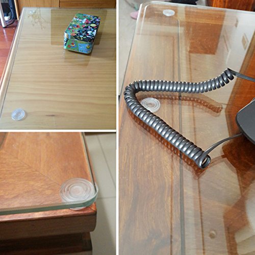 QY 20PCS Round Shape Nonslip Soft Grip Pads Glass Table Rubber Feet Buffer Buy Online in UAE