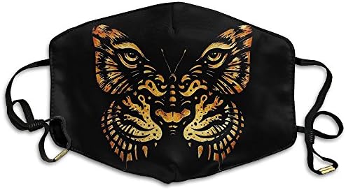 Opaowoe Iiena Adult Anti Dust Tiger Butterfly Anti Pollution Mouth Mask