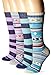 Wool IQ Women's Merino Wool Trail Crew Sock 4-pack, Violet/Purple Multi, 9-11