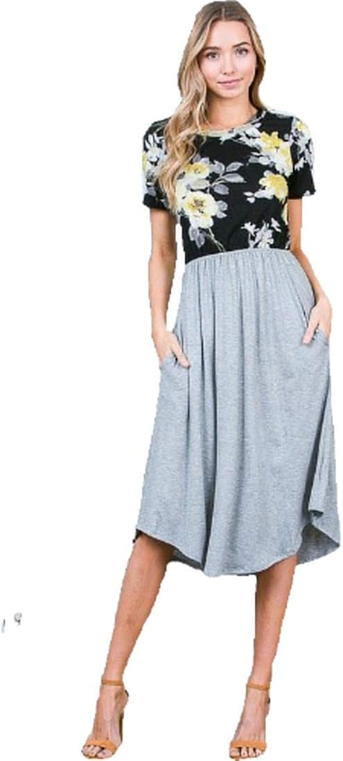 spring floral midi dresses