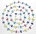 Set of 60 - ZICOME Cute Lovely Spring-Loaded File Organizer Paper Holder Metal Binder Clips, Assorted Colors