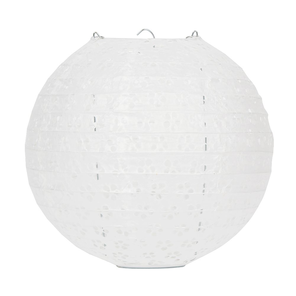 Dazone 10 Stück Papier Laterne Lampion rund Papierlampen Lampenschirm