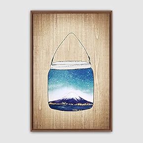 Framed Bottle and Bulb Home Artwork for Living Room Bedroom