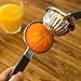 Jumbo Lemon Squeezer - Durable Heavy Duty Stainless Steel Citrus Juicer - Extra Wide 3.44 Inch Bowl Makes Juicing Oranges, Big Lemons & Limes Easy - Larger Than Most Other Hand Presses - Easy To Clean