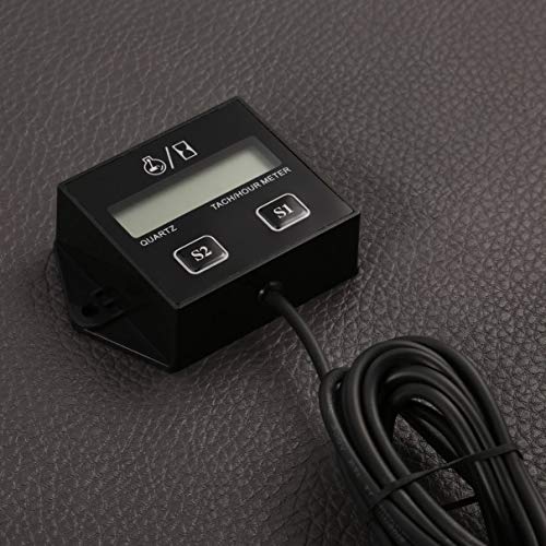 High Performance Car Digital Engine Tach Tachometer Hour Meter Inductive for Motorcycle Car Motor Stroke Engine