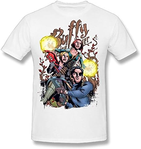 Anskan Men's Buffy The Vampire Slayer T Shirt 3X White