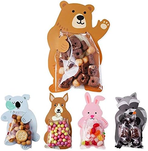 Rens Leuke Animal Candy Bags 10pcs Candy Sweet Cookie Verpakkingsdoos Baby Douche Verjaardag Nieuwjaar Gift Bag Voor Candy Snack Kangaroo Amazon Nl