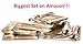400-Piece Plastic Silverware Flatware Combo, Heavy Duty Looks Like Gold Cutlery – Set Includes 100 Forks, 100 Knives, 100 Soup Spoons, 100 Dessert Spoons, Total of 100 Place Settings