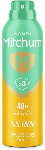 Mitchum Women Pure Fresh 48HR Protection Aerosol Deodorant Anti-Perspirant 200ml