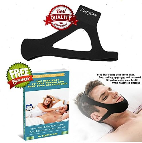 [UPGRADED 2018 Version] Anti Snore Chin Strap - Advanced Snoring Aid Scientifically Designed To Stop Snoring Naturally and Give You The Best Sleep of Your Life