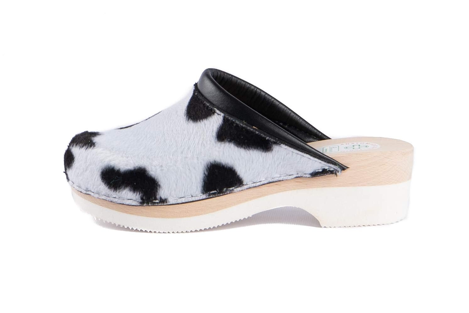 BOCCIOLO 735 Zoccolo Legno Donna Tomaia con Pelo in Sintetico E Fodera in  Pelle Made in Italy Scarpe e borse urban-earth.co.uk