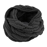 ALLMILL Womens Thick Ribbed Knit Winter Infinity Circle Loop Scarf