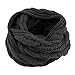 ALLMILL Womens Thick Ribbed Knit Winter Infinity Circle Loop Scarf