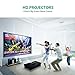 Abdtech Mini LED Multimedia Home Theater Projector with 1200 Luminous Efficiency - Max 120