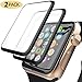 Apple Watch Screen Protector 2-Pack Premium 3D Tempered Glass Full Coverage HD Clear Scratch-Resistant Anti Bubble Screen Protector for iWatch 42mm Series 3 2 1