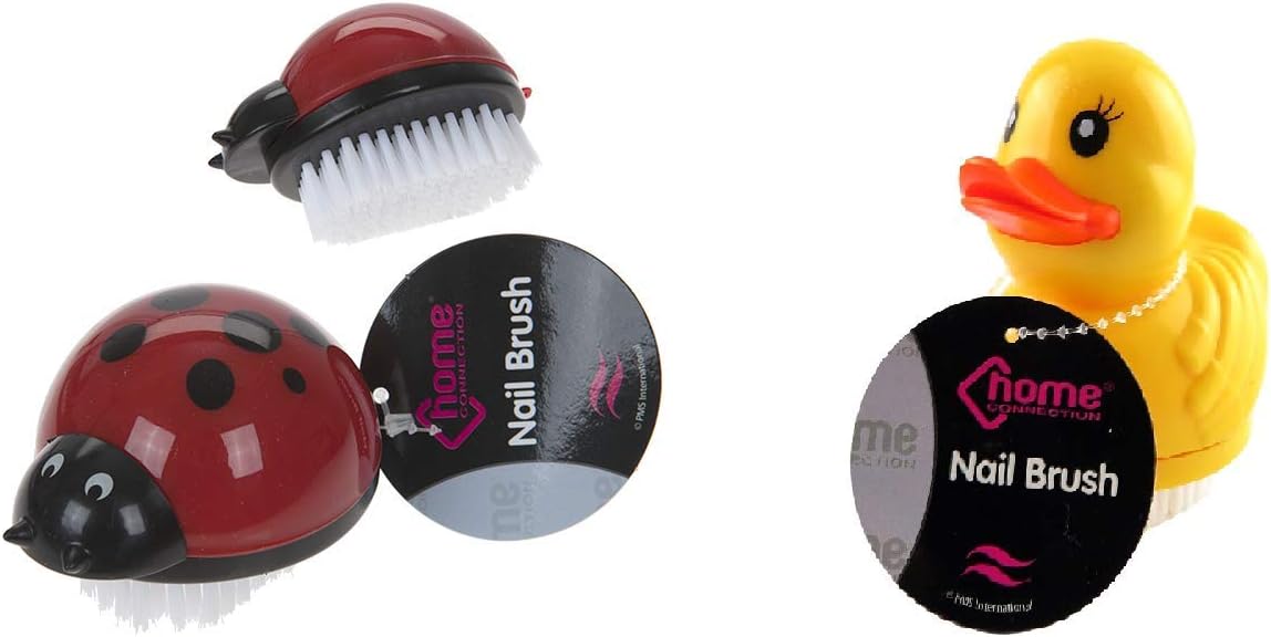 Duck Nail Brush & Ladybird Nail Brush (One pc Each Design) Amazon.co