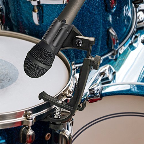 2 PCS Drum Adjustable Microphone Holder Drum Microphone Clips Drum Hoop Rim Mount Shock Mount Gear Studio - Thumbnail 6