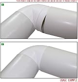 Kair 150mm 6in Plastic Ducting 90 Degree Elbow Bend White view 4
