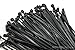 500 Heavy Duty 14 Inches 120 Pound Cable Zip Tie Down Strap Wire Nylon Wrap Black