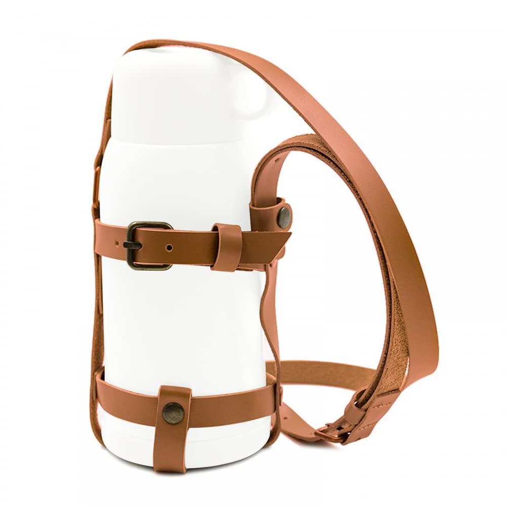 DONGKER Water Bottle Handle Shoulder Strap, Water Bottle Carrier Sling Fit Dia 8.5cm X Height 13cm Bottle for Walking Hiking Camping (not Include Water Bottle)