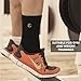 KARM Ankle Compression Sleeve with Compression Support Strap. Achilles Tendon Support Wrap. Achilles Tendonitis Brace for Women and Men (One Size, Black)