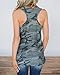 Imysty Womens Casual Sleeveless Camouflage Tank Tops American Flag Print Racerback Camo Shirts