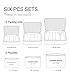 HiDay 8 Sets Packing Cube System - 1 Toiletry bag+ 4 Travel Cubes + 2 Pouches + 1 Premium Shoes Bag - Perfect Travel Luggage Organizer