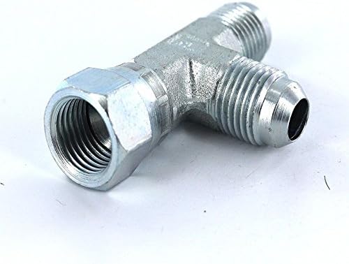 Parker 4 R6X-S Swivel Nut Run Tee 1/4 JIC X 1/4 Swivel X 1/4 JIC Steel