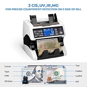 MUNBYN IMC01 Money Counter Machine Mixed Denomination, Serial - View #10