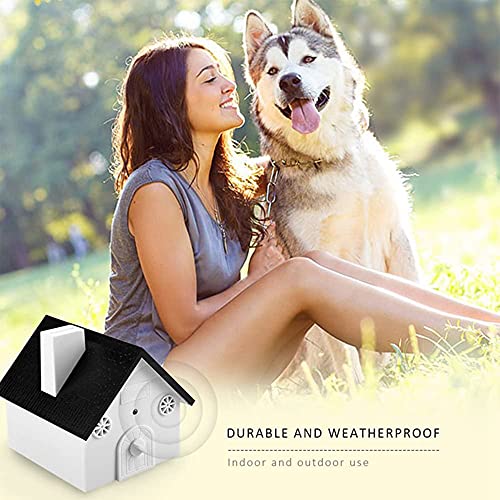SESLEBE Ultrasonic Anti Barking Device for Dogs Sonic Bark Deterrents,Dog Barking Control Devices with 3 Levels and 50 Ft Range,Outdoor Waterproof Bark Box Safe for Pets Indoors and Outdoors