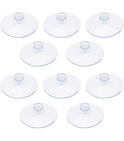 6-Pack Uxcell Rubber Suction Cups – 20mm Dia Wall Attachable Hooks For Smooth Surfaces, Black