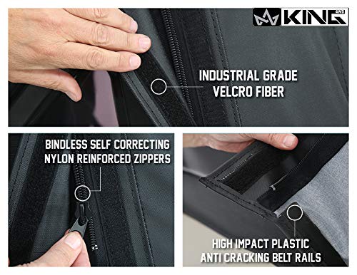 King 4WD Replacement Soft Top Without Upper Doors - Black Diamond - TJ 1997-2006 Jeep Wrangler
