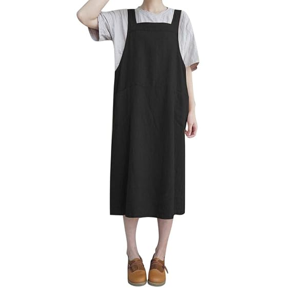 sleeveless overall pinafore sundress