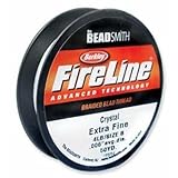 Fireline Braided Bead Thread, 0.006-Inch, Crystal Clear