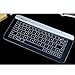 Bastron Bluetooth Keyboard Transparent Touch Glass Keyboard with Mouse&gesture Function Biggest Technological Innovation New Ver.4(Silver)