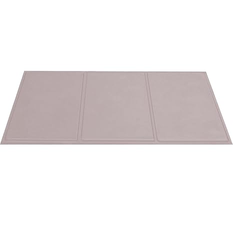 Wenosda Haustier-Kühlmatte, Hunde/Katzen Kalt-Pad für Boden, Autositze, Haustier-Betten & Zwinger (grau, 90x50cm/35.4x19.7IN)