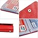 World Pride Red Soft Premium Leather Wallets Credit Card Holder ID Business Case Purse Unisex