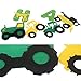 Green Tractor Birthday Banner set with Tractor garland banner for Tractor Farm John Deere Themed Birthday Party Supplies Decorations