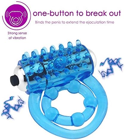 Male Longer Lasting Ṕe΄ňiŝ Řing Vibřäˉtor Sˉêˉx Toy Vibřäˉting C˛ọ˛çķ Řings Adult Sˉêˉx Toy for Men