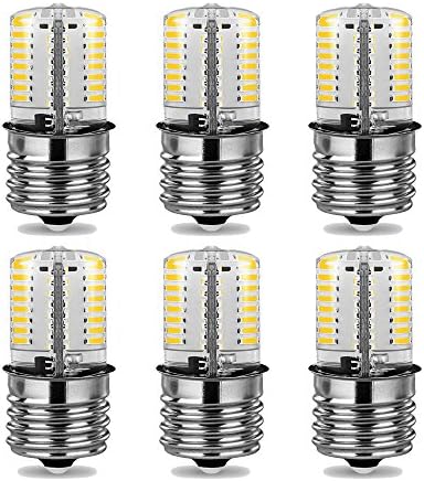 E17 LED Bulb Microwave Oven Light Dimmable 3 Watt Daylight Warm White 2700K 72X3014SMD AC110-130V (Pack of 6)