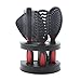 SelfTek 5Pcs Hair Comb Set Women Ladies Hair Care Massage Brush with Mirror and Holder
