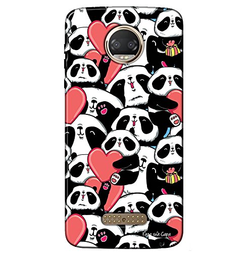 Capa Personalizada para Motorola Moto Z2 Force Love Panda - LV21