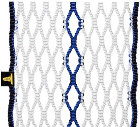 Throne of String (1-Pack) THRONE FIBER Lacrosse Semi-Soft Mesh Royal / Black / White Fiber-RYL-BLK-WHT-1P